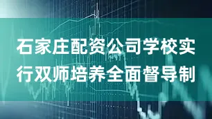 石家庄配资公司学校实行双师培养全面督导制